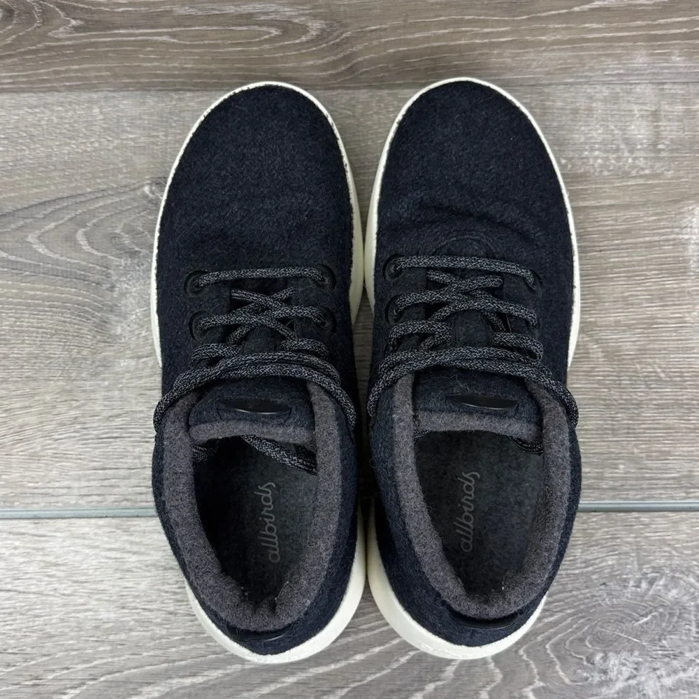Allbirds Wool Runner Up Mizzle Hi Top Women’s Sz 8 Indigo Blue Lace Up Sneakers